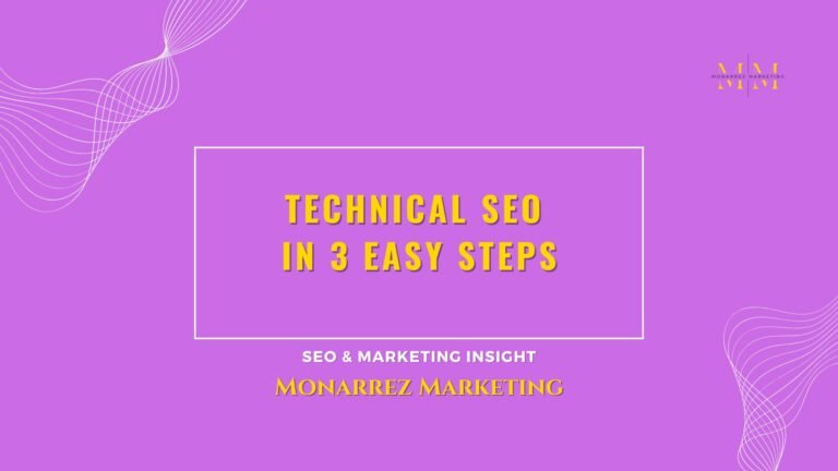 3 easy steps to technical SEO